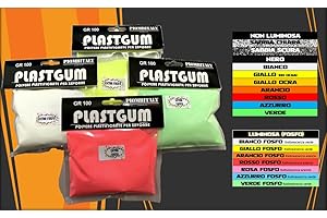 M2 FISHING PLASTGUM Polvere PLASTIFICANTE per ZAVORRE per PIOMBI Universale Pesca Fluo (Rosso EXTRAFOSFO)