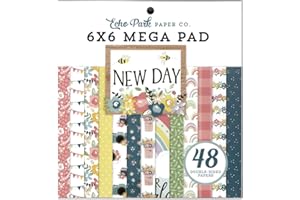 ECHO PARK PAPER Echo Park Double-Sided Mega Paper Pad 6"X6" 48/Pkg-New Day -ND267031