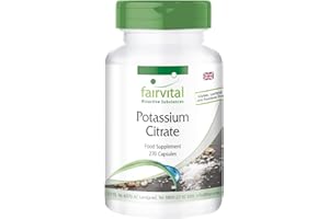 Fairvital | Potassium Citrate - Bulk Pack for 3 Months - HIGH Dosage - Vegan - 270 Capsules