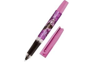 Online Stylo roller à cartouche d'encre ONLINE Bachelor Design cheval, pour droitiers et gauchers, poignée ergonomique, roller, cartouches d'encre standard, y compris cartouche combi bleue