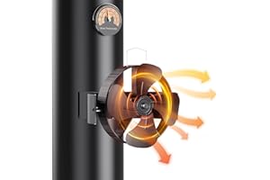 Yontwe Ventilatore per Camino Alimentato a Calore a 4 Pale Ventilatore per Camino Magnetico Ventilatore per Stufa a Legna Distribuzione Efficiente del Calore, Risparmio Energetico, Basso Rumore