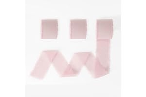 SERENEGLOW Nastro Chiffon Rosa Nastro Rosa per Bomboniere 3 Rotoli 40 mm X 18 m Nastro Regalo Nastro per Regali Nastro Raso Rosa Nastro Bomboniere Nastro Rosa Antico Nastro Organza Rosa