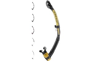 Cressi Itaca Ultra Dry Snorkel - Snorkel Dry for Free Diving and Snorkeling