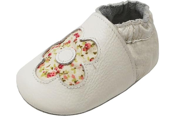 YIHAKIDS Bébé Filles Garçons Chaussures Cuir Souple Enfant Chaussons Cuir Doux Chaussures Premiers Pas