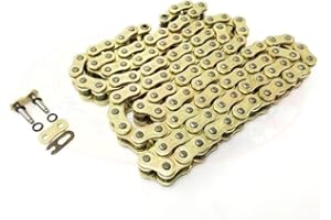 LUPSTY Heavy Duty Motorcycle O-Ring GOLD Drive Chain 530-112 Links