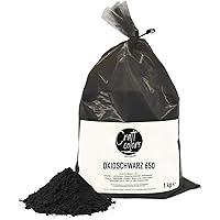 Farbpigment Oxidschwarz | 1 KG | hochwertiges Pigment zum einfärben von Betonmasse, Estrich, Putz, Gips, Harze, Lasur…