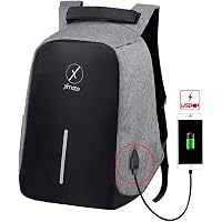 Xmate 15 Liters Anti Theft Bag Pack, IPX2 Water Resistant, 15-inch Laptop Backpack, Built-in USB Charging Dock, Oxford…