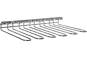 BAR BESPOKE Vinology Wall Mounted Glass Rack - Holds any type of glassware wine or beer glasses and flutes