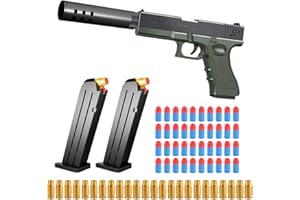 YYHCC Desert Eagle, Pistolet Jouet, Blaster en Mousse, Jouet Pistolet à Balle Souple en Mousse, Cadeaux d'anniversaire pour Enfants, modèle de Pistolet de Simulation (Vert)