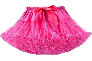 Alunsito Infant Baby Girl's Fluffy Tutu Skirt Toddler Tulle Birthday Party Tiered Princess Tutu Pettiskirt