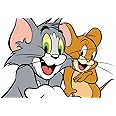 British Terminal Tom and Jerry Cartoon Painting Poster Waterproof Vinyl Sticker for Kids Room,Home Decor || can1390-3