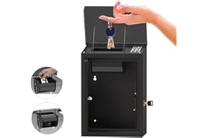 DiDiHere Key Drop Box with Smart Lock for Outside Wall Mount, Key Return Box for Automotive,Anti-Thief & Waterproof Design for Outdoor, Heavy-Duty Secure Storage Box for Hotel,Car Rental