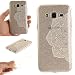 Produktbild Qiaogle Telefon Case - Weiche TPU Case Silikon Schutzhülle Cover für Samsung Galaxy J3 (2016) / SM-J310 (5.0 Zoll) - TX75 / Weiß Blume