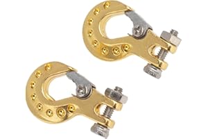 KEEDA RC Crawler Metallo Argano Gancio di traino Rimorchio Gancio per 1/10 RC Auto Axial SCX10 Tamiya RC4WD D90 D110 TF2 TRX4 (Oro)