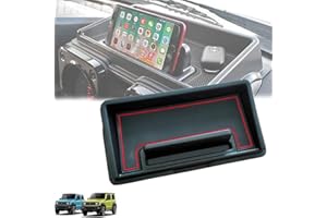 ZILLARY Scatola di Portaoggetti Cruscotto, Cruscotto per Auto Antiscivolo, Bracciolo Vano Portaoggetti, Organizzatore Della Console Centrale, per Auto Compatibile con Suzuki Jimny 2019 2020, Auto Accessori