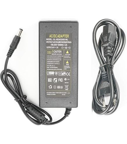 Voeding 24V 5A 3A 2A 1A adapter, 120W AC 100-240V tot DC 24 Volt 5 Amp transformator voeding, 5,5 mm x 2,1 mm DC jack, universele stekkeradapter voor draadloze router, CCTV-beveiligingssysteem Voeding 24V 5A 3A 2A 1A adapter, 120W AC 100-240V tot DC 24 Volt 5 Amp transformator voeding, 5,5 mm x 2,1 mm DC jack, universele stekkeradapter voor draadloze router, CCTV-beveiligingssysteem