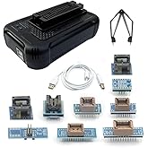 Plus Programmer with 10 High Performance Flash Adapters, USB EEPROM FLASH BIOS Programmer 15000+ support Universal