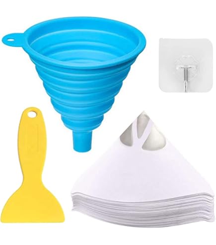 Filtri Per Vernice 20 Pezzi - Con Imbuto In Silicone, Per Vernici Auto, Resine, Coloranti - Foto 9