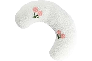 Plesuxfy Weiches Kissen für Katzen, weiches, Flauschiges Kissen für Haustiere, halbes Donut-Kuschelkissen, zur Verbesserung des Schlafkomforts