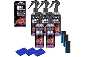 QIXFYZE Limlex 3-in-1 Hochschutz-Keramik-Schnellbeschichtungsspray for Autos, schnelles Reinigungsspray zur Reparatur feiner Kratzer, 2025 Neues Hochschutz-Nano-Beschichtungs-Autowachs-Polierspray(5pcs)
