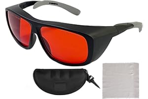 maoxiaoge Gafas De Seguridad Láser, Gafas De Seguridad Para Depilación De Tatuajes, Gafas De Seguridad Láser 532nm, Gafas Médicas Láser Industriales De Luz Anti-verde 266nm355nm515nm