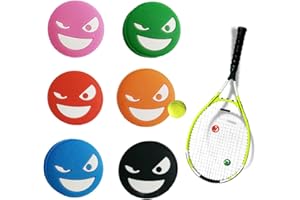 VJUYSW 5 pièces en silicone antivibrateurs tennis, anti vibration raquette tennis, adaptées aux raquettes de tennis, amortisseurs amusants pour raquettes de tennis.