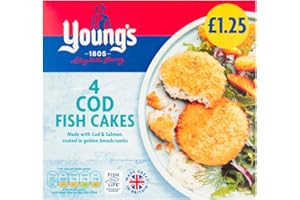 UOOTPC YOUNG'S 4 BREADED COD FISH CAKES £1.25