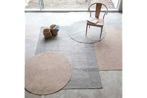 Knutzen Wohnen Outdoor Teppich wetterfest 60 x 90 cm Natur - Balkon Teppich Sisaloptik - Teppich Outdoor - Terassenteppich - Für den gemütlichen Flair in Ihrem Außenbereich