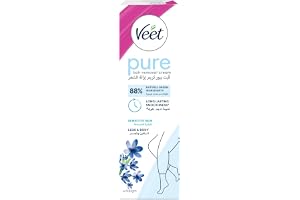 Veet Silky Fresh Hair Removal Cream, Soothing Aloe Vera & Violet Blossom Scent, 100g
