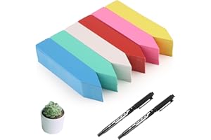 GAOHAN 300 Pcs Plant Labels, Colourful Plastic Markers, Waterproof Reusable Gardening Markers, Garden Plant Name Tags for Seeds, Seedlings, Herbs, Flowers and Potted Plants