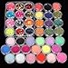 JACKY 21 in 1 Professional Acrylic Glitter Powder French Nail Art Deco Tips Set Kit