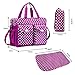 Elifestore New Polka Dots bag in bag - 3pcs Baby bag Nappy Changing Bag Set Diaper Bag ,Purple