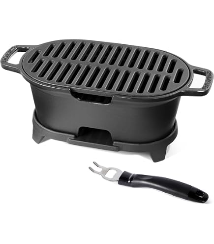 Japanischer Tischkohlegrill – Tragbarer Hibachi-Grill Mit Antihaft-Beschichtung Für Yakiniku & Grillabende