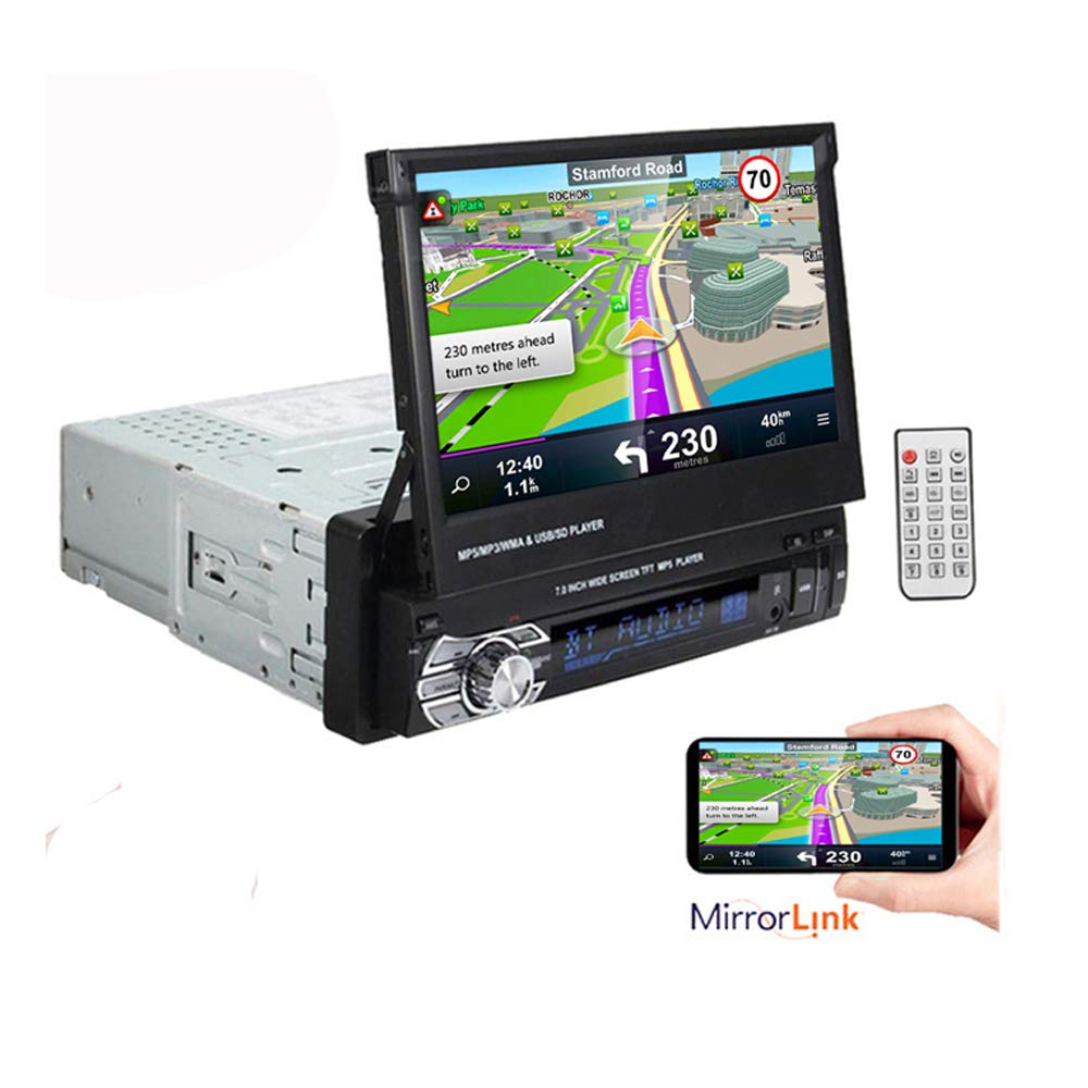 1-DIN-7-Pulgadas-1080P-Reproductor-de-Radio-estreo-para-automvil-Soporte-de-Pantalla-tctil-LCD-Funcin-de-Enlace-de-Espejo-Manos-Libres-Bluetooth