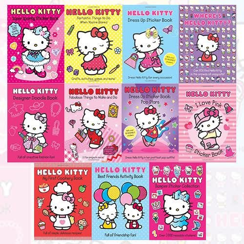 Buy Hello Kitty Series 11 Books Bundle Collection (Hello Kitty Bumper Sticker Collection, Best