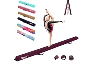 FBSPORT Trave Ginnastica Artistica 240/270/300 cm Trave da Pavimento Tappeto Artistica Trave di Equilibrio Pieghevole, Trave di Equilibrio per Ginnastica a Strati Floccanti, Equilibrio per Bambini