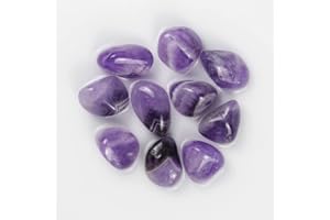 Nvzi 10 Confezioni da Ametista Pietra Naturale, Preziose Pietre E Cristalli Naturali, Pietre Chakra Oggetti, Minerali da Collezione, Cristalloterapia, Drusa di Ametista, Cristallo di Rocca