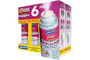 GENERIC 6 PACK JOHNSONS 4FLEAS HOUSE FLEA FOGGER KILLER BOMB SPRAY ROOM TREATMENT