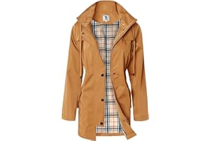 SAPHIROSE PONCHO Damska kurtka przeciwdeszczowa Windbreaker wodoszczelna z kapturem, kurtka przejściowa z oddychającą podszewką, na wiosnę, lato i jesień