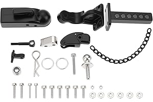 VGOL 1 Set 1:10 Gancio Per Rimorchio Cingolato RC + Ricevitore Di Attacco A Goccia Per 1/10 SCX10 90046 90047 Compatibile Con Traxxxas TRX4 RC