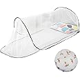Lergas Mosquito Net Tent, Foldable Single Bed with Zip, Pop-Up Mosquito Net, Portable for Travel, Camping, Parks (A, 200 x 80 x 56 cm)
