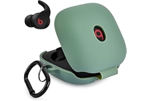 Case for Beats Fit Pro Cover, VISOOM Soft Case for Apple Beats Fit Pro 2021 Silicone Protective Beats Pro Case Shockproof Beat Pro Fit Case Logo Visible Beats Earbud Case Cover with Keychain