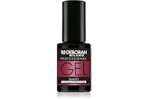 Deborah Milano - Smalto Semipermanente Gel N.15 Rosso Assoluto, Effetto Plumping a Lunga Durata, Dona Unghie Intense e Brillanti, 4.5 ml