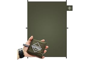 Onewind Kompaktowa powierzchnia, wodoodporna powłoka PU o grubości 4000 mm, ultralekka podkładka podłogowa kempingowa z torbą do przenoszenia, na wędrówki z plecakiem, wędrówki, kemping, piknik,