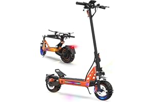 VELOFLOW La Trottinette électrique Adulte, Batterie 23,4 Ah (autonomie 85 km), amortisseurs hydrauliques à Bras (Avant/arrière), Propulsion Double + 2 Moteurs, pneus Tout-Terrain 12 Pouces, montée 35°