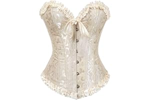 Grebrafan Corset Ballet Clasico Brocado Corsé Tallas Grandes