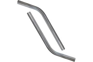 DOCTOR SAN - SANIERUNGSTECHNIK Staubsaugerrohr Saugrohr Handrohr Wassersauger Industriesauger Nasssauger verchromt gebogen Ø 36mm 2 Stück