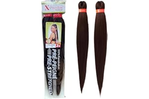 TBL PRO Xpression Pre-Stretched Braiding Hair - 100% Kanekalon, Itch-Free, Lightweight, Hot Water Set, 46" - 160g. (XP_PS_33)