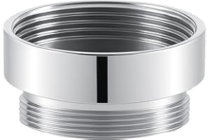 XNTONG Adattatore Rubinetto, Raccordo per Rubinetto in Ottone Cromato, Aeratore Rubinetto da 24mm Femmina a 22mm Maschio, per Aeratore Rubinetto Cucina e Bagno (F24-M22)