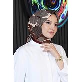 G&ouml;lge &Ccedil;i&ccedil;ek Desen M&uuml;rd&uuml;m Soft Pamuk Eşarp